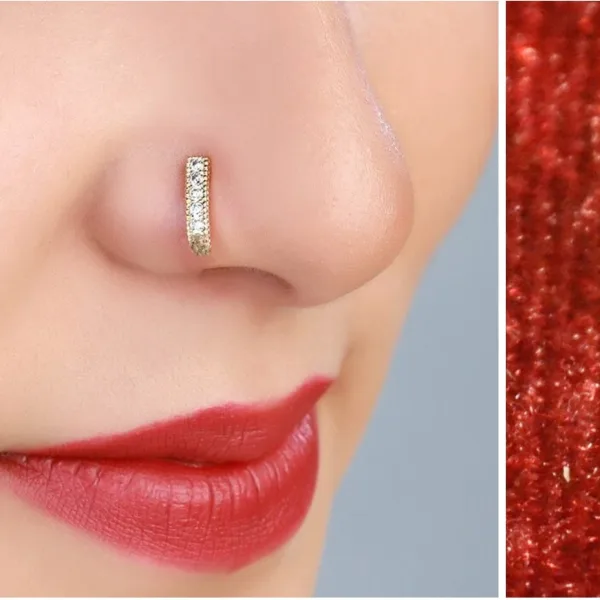 Nugget U-Shape Nose Ring – Premium