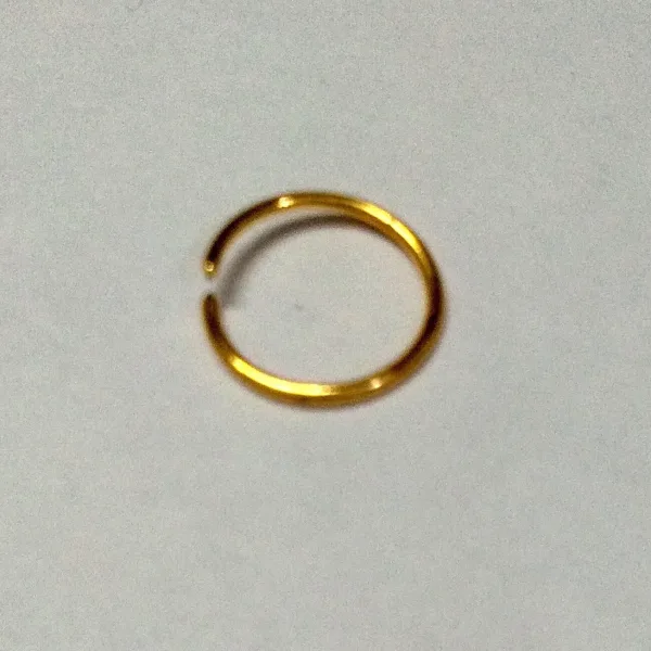 Plain Gold Nose Ring – Pack of 1