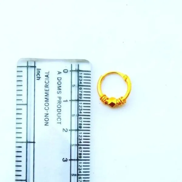 Half Ring Nose Ring with Latkan