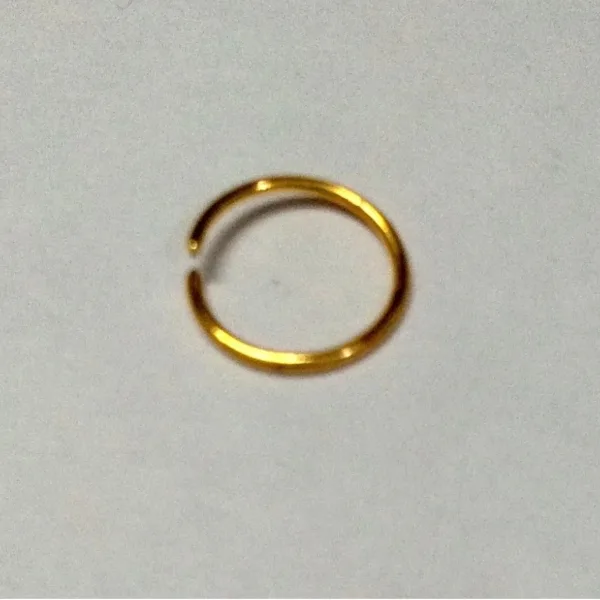 Beautiful Gold Plated Nose RING GOLD HEAVY Wedding Nose Ring Fashion Gift Jewellry PACK OF 01