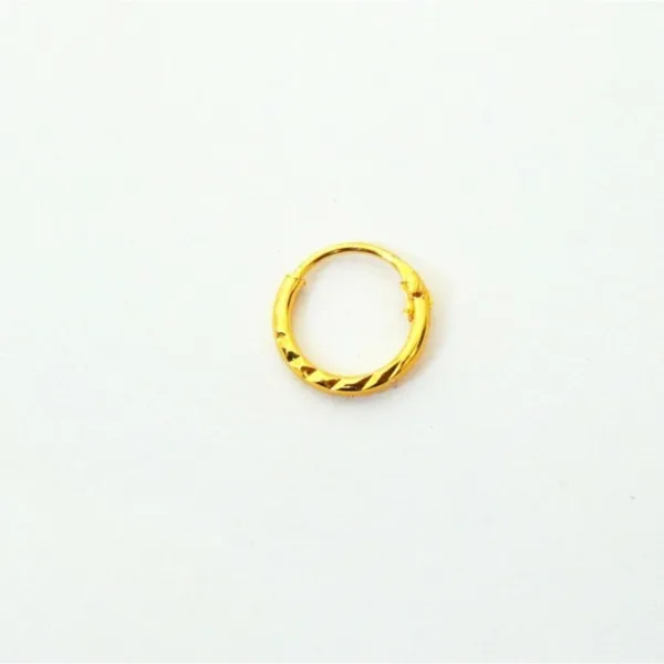 GIRLS Nose RING GOLDEN PITTAL LOCK  Nose pin For Women and Girl PACK OF 1