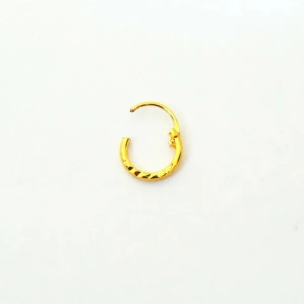 GIRLS Nose RING GOLDEN PITTAL LOCK  Nose pin For Women and Girl PACK OF 1