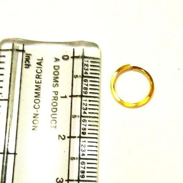 Gold Plain Nose Ring – Pack of 1