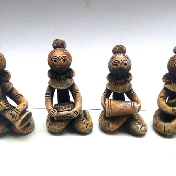 Clay Musical Group Handicrafts Decorative Set