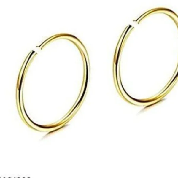 GIRLS Nose RING GOLD HEAVY DOUBLE Diamond Nose pin For Women and Girl PACK OF 2
