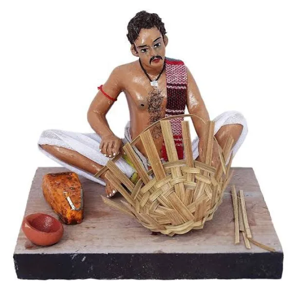 Clay Basket Maker Handicraft Decorative Home Decor