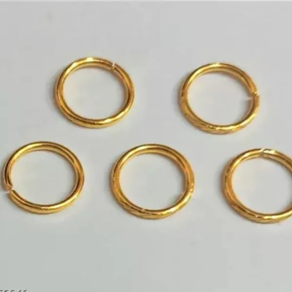 Nose RING For Women & Girl GOLD PLATED PACK OF 5