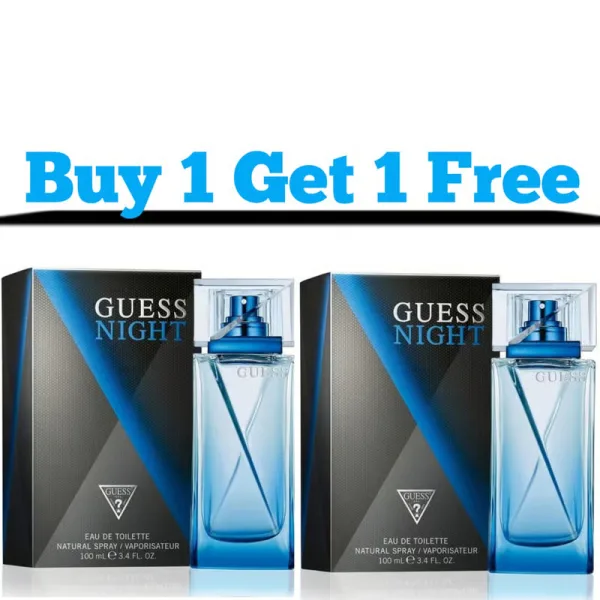 Guess Night Eau De Toilette 100ml for Men – Buy 1 Get 1 Free | Bold, Long-Lasting Fragrance for Party & Daily Wear