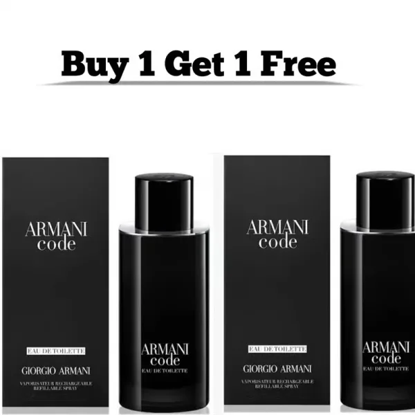 Giorgio Armani Code Eau De Toilette for Men – 125ml | Luxury Long-Lasting Perfume | Buy 1 Get 1 Free | Bold & Sophisticated Men’s Fragrance