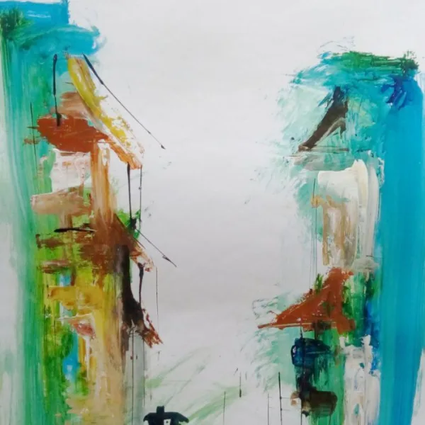 Handmade Paper Painting Traditional Wall Art