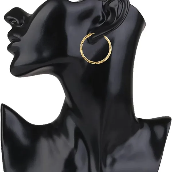 Gold Plated Brass cutwork Small & Cute fashion Hoop Bali Earrring For Girl Women