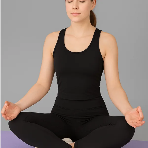 Sports Leggings 4-Way Stretch Fabric Breathable Mesh Panels