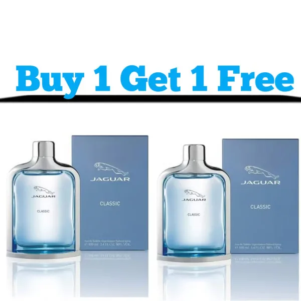 Jaguar Classic Blue Eau de Toilette 100ml for Men - Buy 1 Get 1 Free