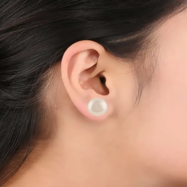 Beautiful, Fancy EarRing-HOC-TOPS PEARL WHITE