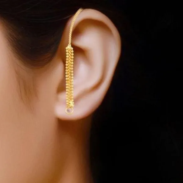 Ear chain (kanoti) gold plated women & girls use