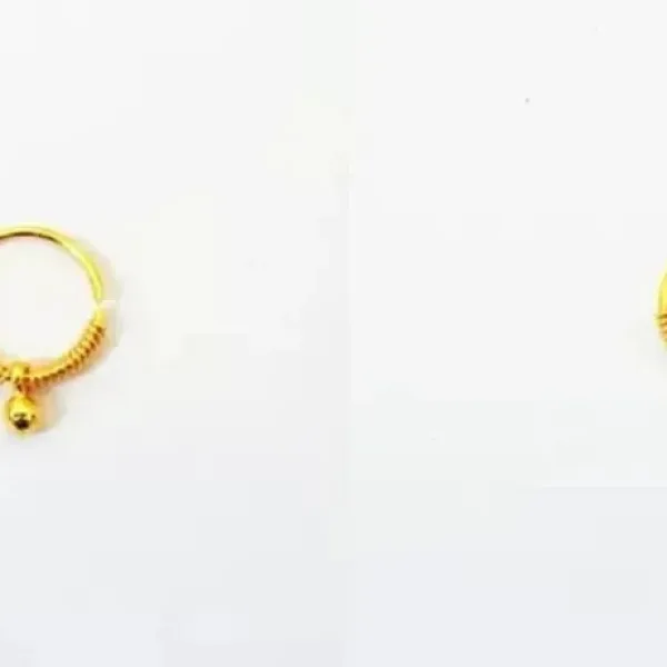 Stunning Gold Plated Pearl Hoop Earrings Alloy Hoop Earring