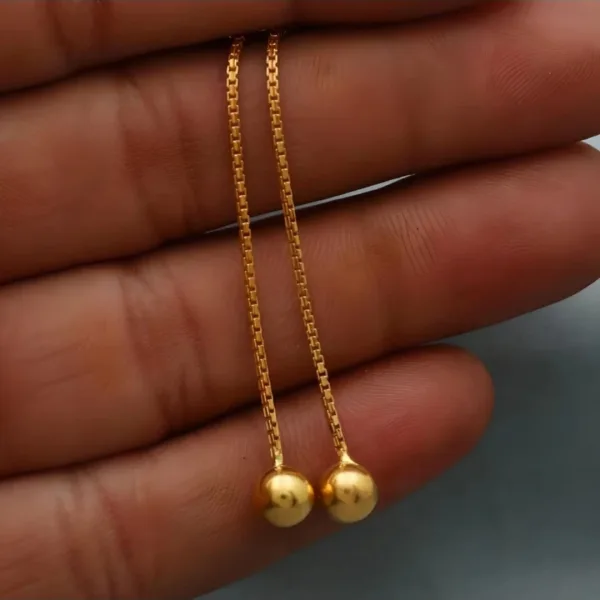 Pack Of 2 Gold Traditional Wear Sui Dhaga Earring For Women & Girls Earring Set