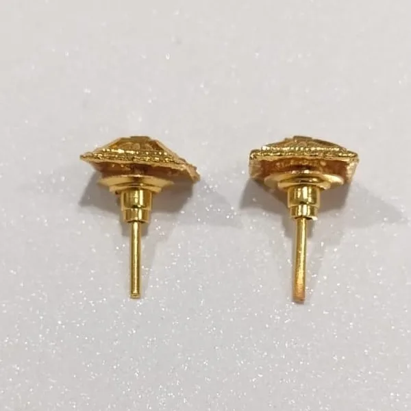 CHAKOR TOPS 1 PAIR GoldEN  Micron Plated South Screw Back Stud Earring