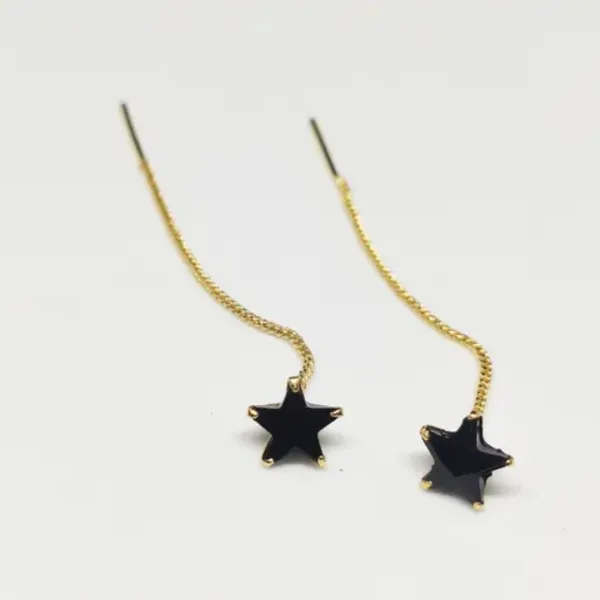 Beautiful, Fancy EarRing (Sui Dhaga STAR BLACK) Indian Fancy Casual daily use