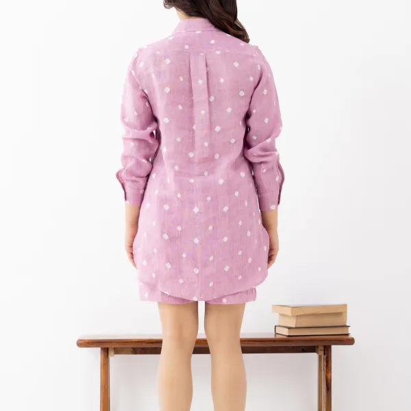 Women's Pink Floral Cotton Co-ord Set