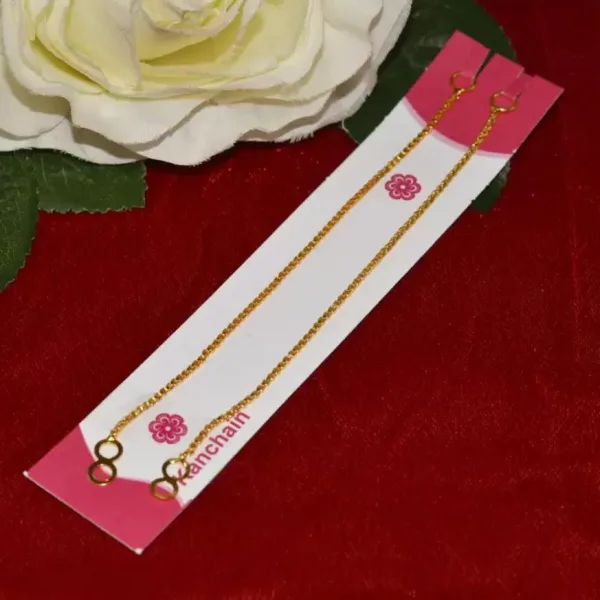 Traditional Ear Chain Gold Plated Kan Chain Combo for Women & Girls Ear Thread