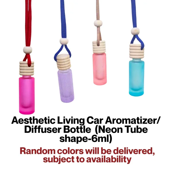 Neon Tube Shape Car Aromatizer Diffuser Bottle with Oil English Lavender