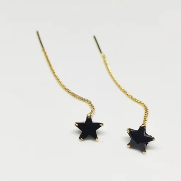 Beautiful, Fancy EarRing (Sui Dhaga STAR BLACK) Indian Fancy Casual daily use
