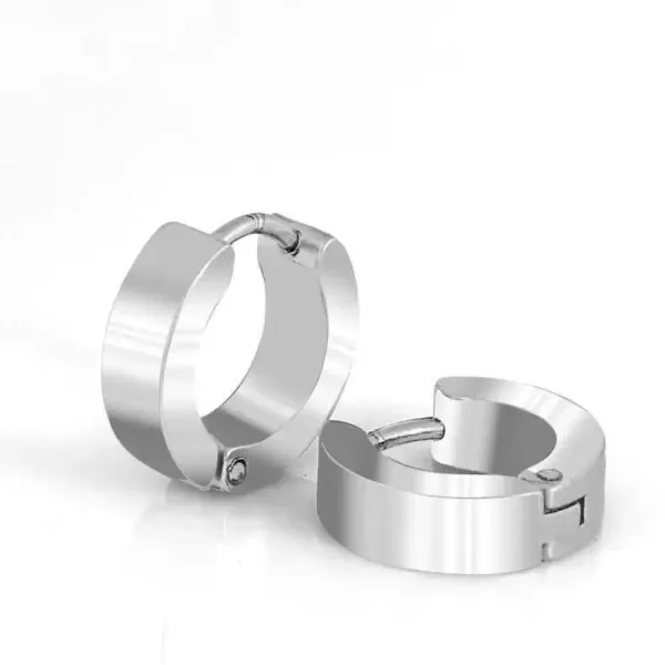 Fashion Multy jewellery Valentine Single Platinum Golden Plug Hoops Ear STUD