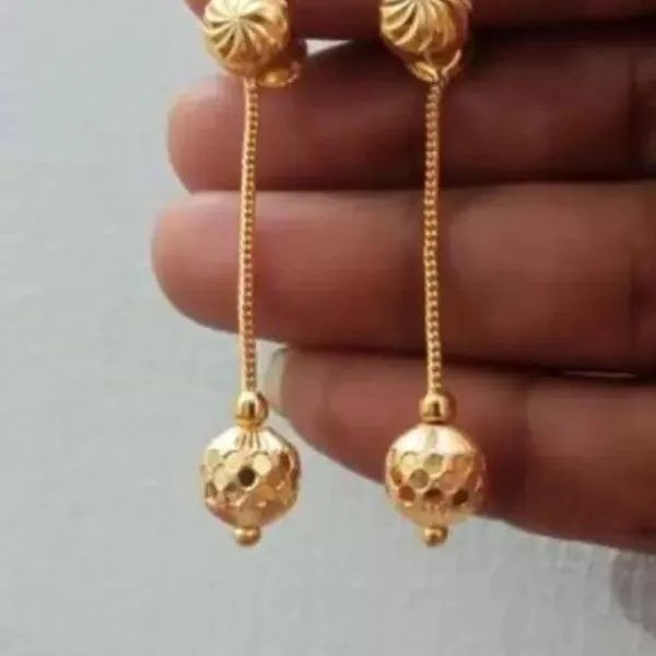 Beautiful Fancy EarRing (Sui Dhaga )1 LAYER GOLDEN Indian Fancy Casual daily use