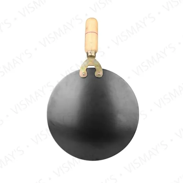 VISMAYS Iron Tawa Smooth Edges Dishwasher Safe Wooden Handle