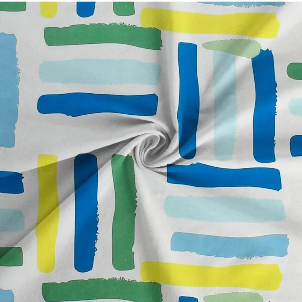 Homdazal Microfibre Abstract Queen Bedsheet Multicolor Soft