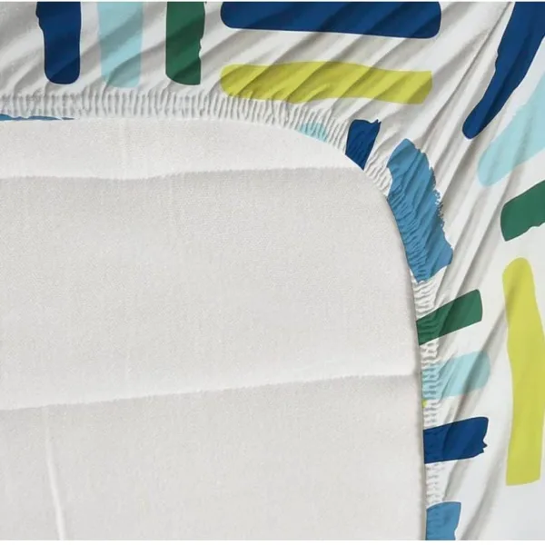 Homdazal Microfibre Abstract Queen Bedsheet Multicolor Soft