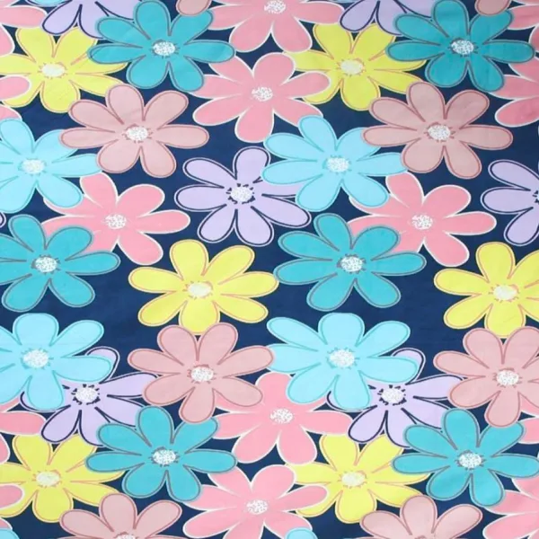 Homdazal Microfibre Abstract Queen Bedsheet Multicolor Chic