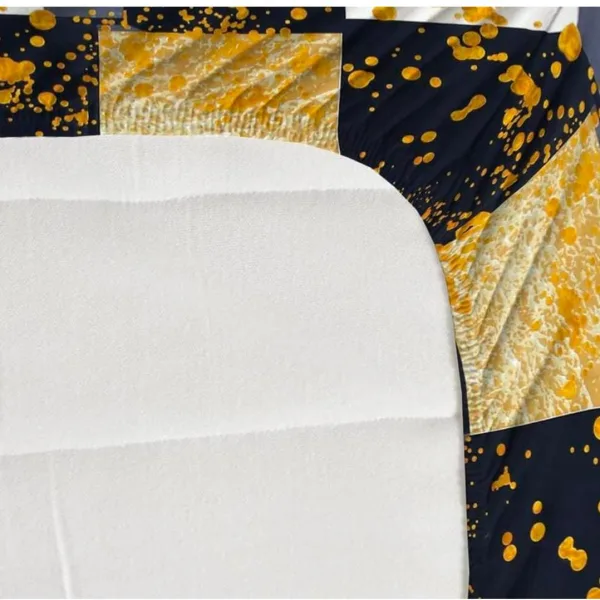 Homdazal Microfibre Abstract Queen Bedsheet Multicolor Aura