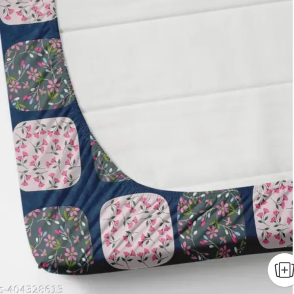 Homdazal Microfibre Abstract Queen Bedsheet Multicolor Ripple