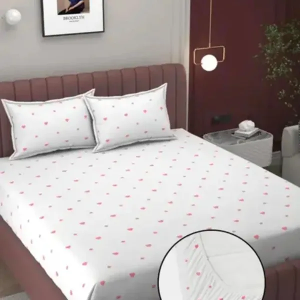 Homdazal Microfibre Abstract Queen Bedsheet Multicolor Curve