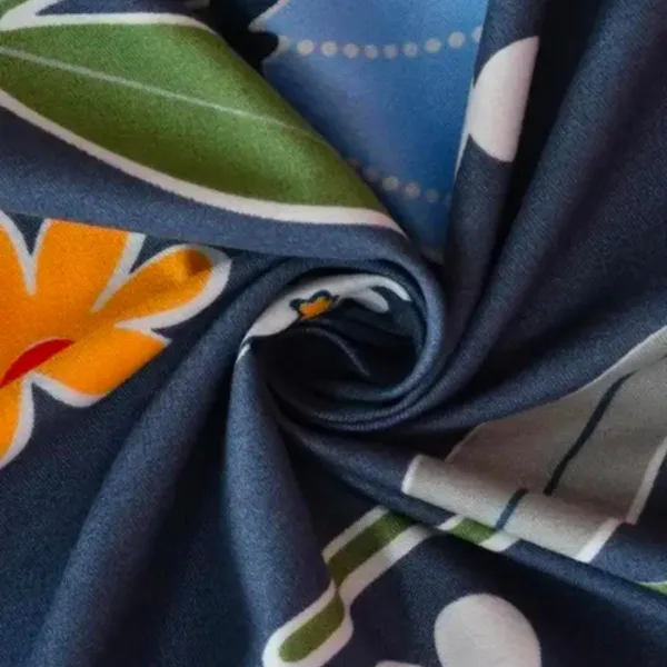 Homdazal Microfibre Abstract Queen Bedsheet Multicolor Gradient