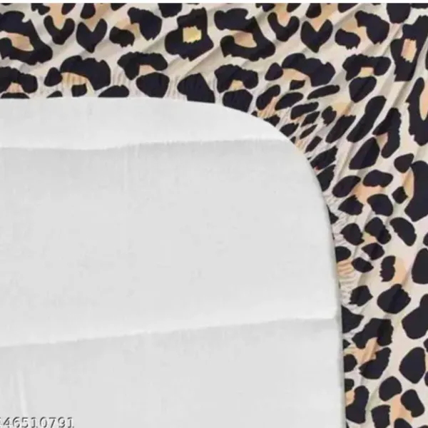 Homdazal Microfibre Abstract Queen Bedsheet Multicolor Wave