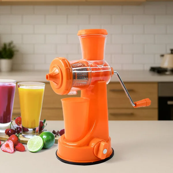 Manual Fruit Vegetable Juicer with Juice Cup Waste Collector
