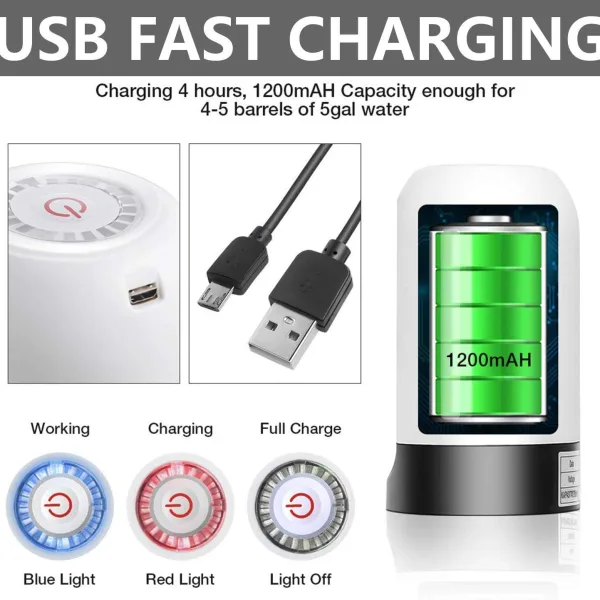 Automatic Wireless Water Can Dispenser Pump