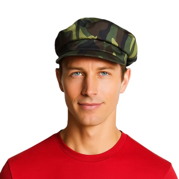 Camouflage Short  Visor Golf Caps Captain Hats