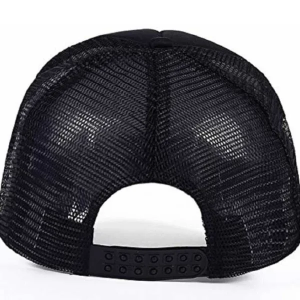 Plain Mesh Black Caps And Hats For Men Trucker Style Head Wear