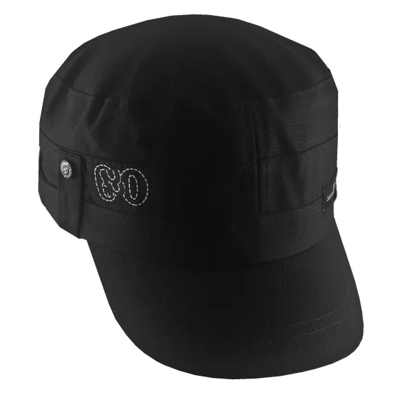 Short Visor Captain Style Golf Caps For Men Black Color