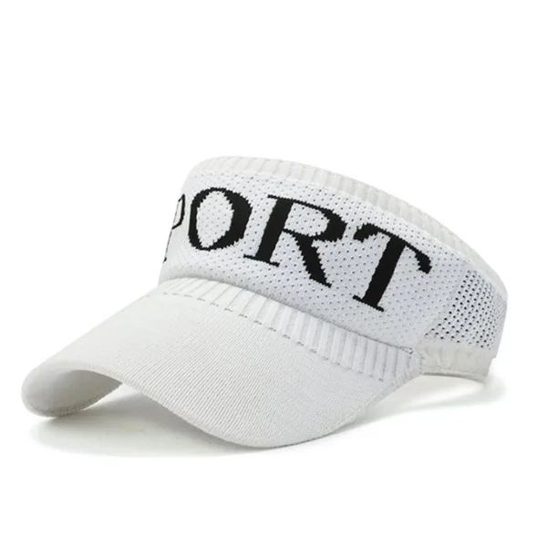 Tennis Golf Half Visor Hats And Caps For Men White Color