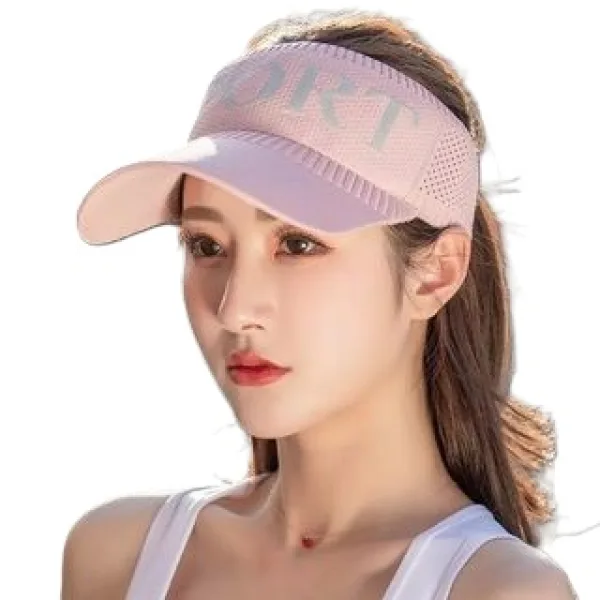 Tennis Golf Half Visor Hats And Caps For Men Pink Color