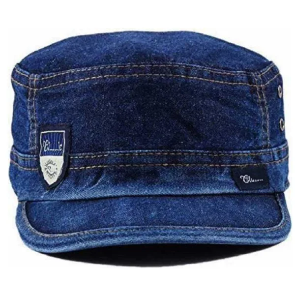 Short Golf Jeans Cap For College  Boys Blue Color