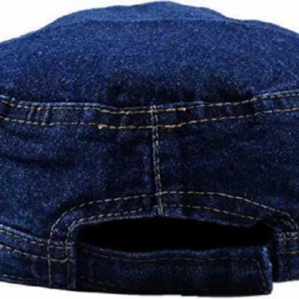 Short Golf Jeans Cap For College  Boys Blue Color