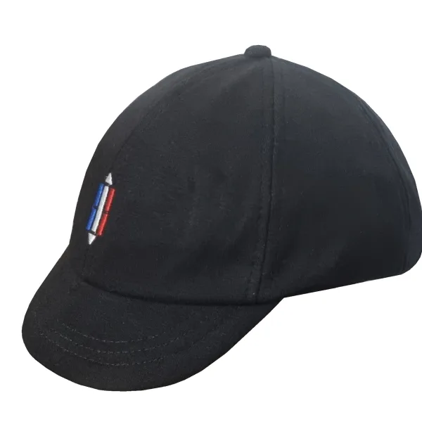 Cotton Short News Boys Style Golf Caps Black Color