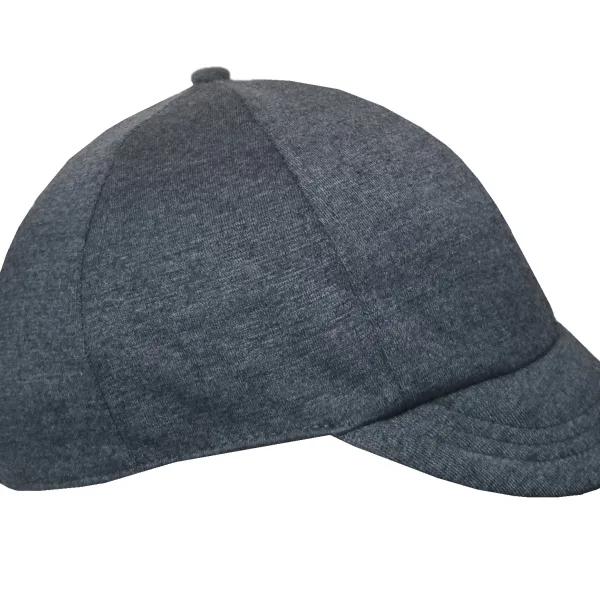 Cotton Short News Boys Style Golf Caps Grey Color