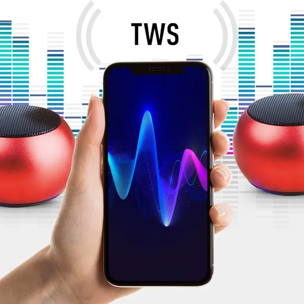 Mini Bluetooth Speaker with TWS Pairing | Compact Metal Body & Powerful Sound